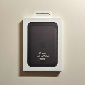 Apple アップル 純正 MagSafe対応 iPhone レザーウォレット・ミッドナイト 新品