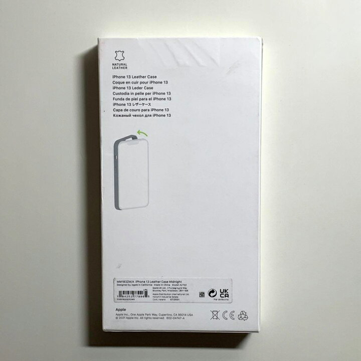 楽天市場】Apple アップル 純正 iPhone 13 レザーケース・ミッドナイト 