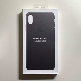Apple アップル 純正 iPhone XS Max レザーケース・ブラック 新品