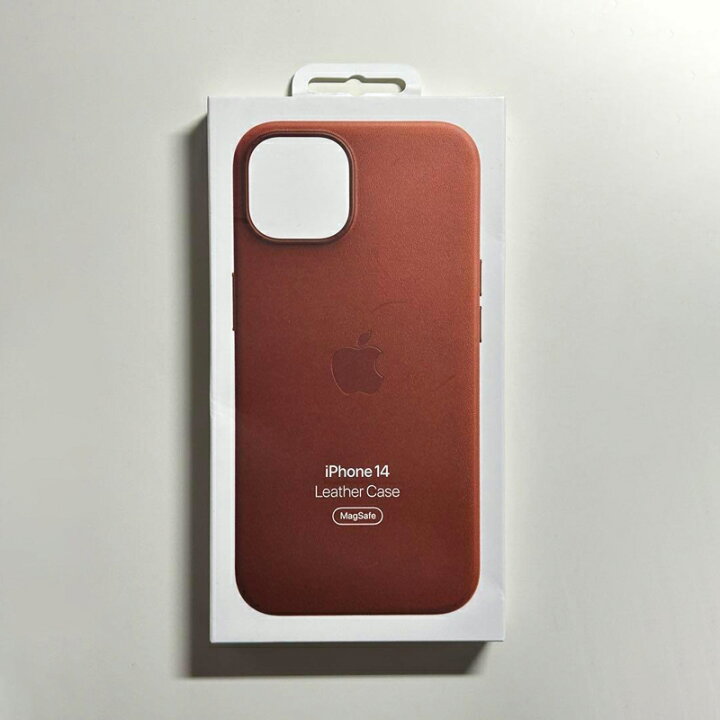楽天市場】Apple アップル 純正 iPhone 14 レザーケース・アンバー 