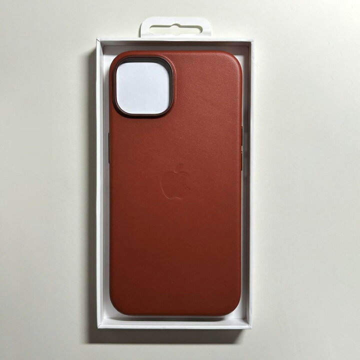 楽天市場】Apple アップル 純正 iPhone 14 レザーケース・アンバー 