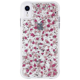iPhoneXR ケース ドライフラワー シルバーフレーク Karat Petals-Ditsy Flowers Pink Case-Mate ケースメート 耐衝撃性抜群