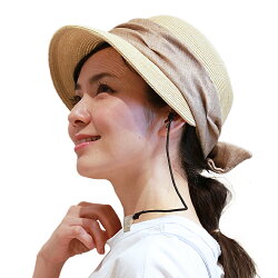 帽子春夏レディースやわらかペーパー・ドレープキャップ