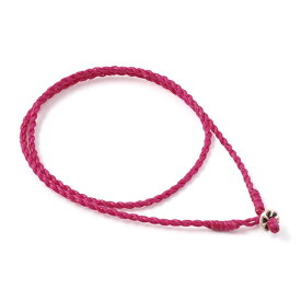 ワックスコードシルバーチョーカー / ネックレス アンクレット ブレスレット / 3way / カレンシルバー ワックスコード / レディース メンズ ペア可 / phaduA (パ・ドゥア）