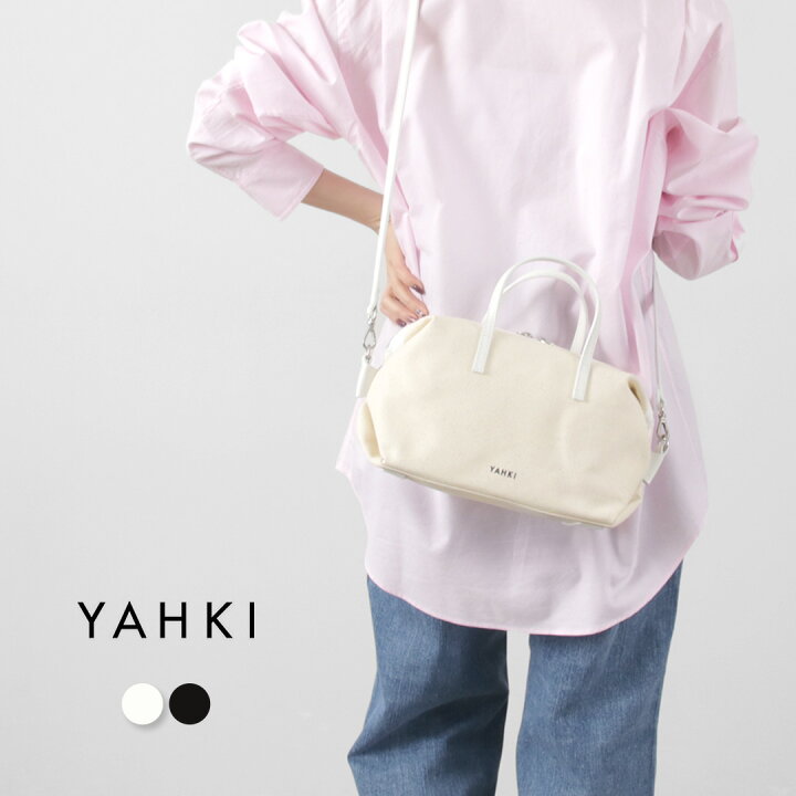 楽天市場】YAHKI（ヤーキ） レザーパイピング キャンバス ボストン 