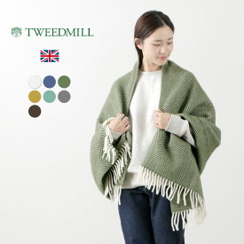 TWEED MILL（ツイードミル） 75×168 フィッシュボーン ブランケット ウールニー ラグ / ヘリンボーン レディース ユニセックス ストール ひざ掛け ショール ウール 大判 ギフト FISH BONE KNEE RUG