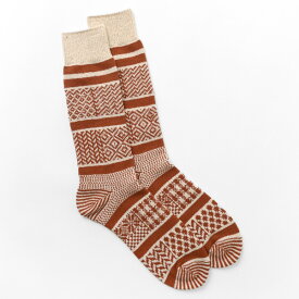 ROTOTO（ロトト） R1337 マルチジャガード クルーソックス / レディース / メンズ / 日本製 / MULTI JACQUARD CREW SOCKS