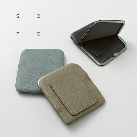 SOPO（ソポ） コンチネンタル スリムウォレット / レディース 財布 ミニ財布 カードケース スリム 薄型 本革 シンプル CONTINENTAL SLIM WALLET-DEG/VAL / pjg