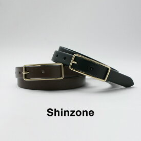 SHINZONE（シンゾーン） スレンダーレザーベルト 15AMSIT55 / レディース 革 本革 レザー カジュアル 日本製 細め ビジネス SLENDER LEATHER BELT / szes