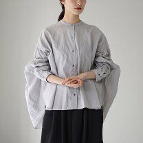 新品未使用タグ付き mizuiroind ブラウス グレー系 mizuiro indの 