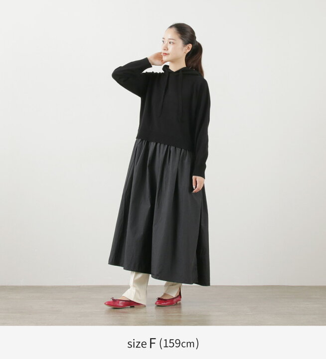 楽天市場】MAO MADE（マオメイド） 異素材切り替え フード付き 