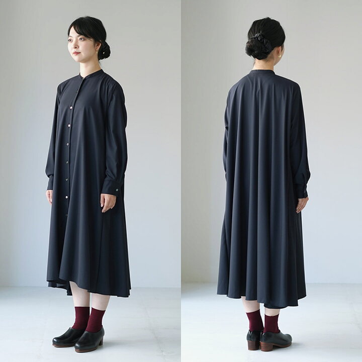 楽天市場】mizuiro ind（ミズイロインド） T/R スタンドカラー フレア  
