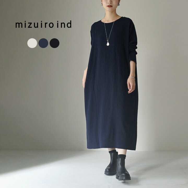 楽天市場】mizuiro ind（ミズイロインド） ジョーゼット クルーネック 