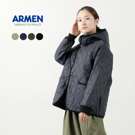 ARMEN（アーメン） オーバーサイズ フーデッド ジャケット / レディース / アウター / キルティングジャケット / ゆったり / ライトアウター / 軽い / NAM2153PP