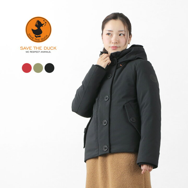 楽天市場 スーパーsale限定クーポン対象 Save The Duck セーブザダック シャノン シンセティック ダウン フードジャケット レディース アウター エコ サスティナブル アニマルフリー Shanon Pw セイブザダック Gochi By Rococo