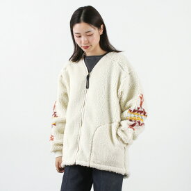 【30％OFF】PENDLETON（ペンドルトン） ボアジャガード Vネック ジップカーディガン アウター レディース BOA ZIP V NECK CARDIGAN【セール】