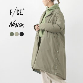 F/CE. × NANGA（エフシーイー × ナンガ） ロング ダウン コート / レディース アウター ノーカラー Aライン 日本製 ゆったり LONG DOWN COAT