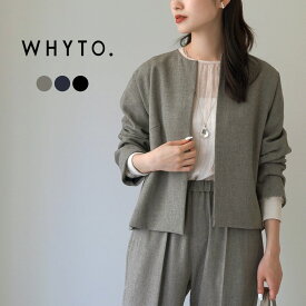 WHYTO.（ホワイト） ノーカラージャケット / レディース フォーマル 卒業式 入学式 オケージョン セレモニー スーツ No Collar Jacket
