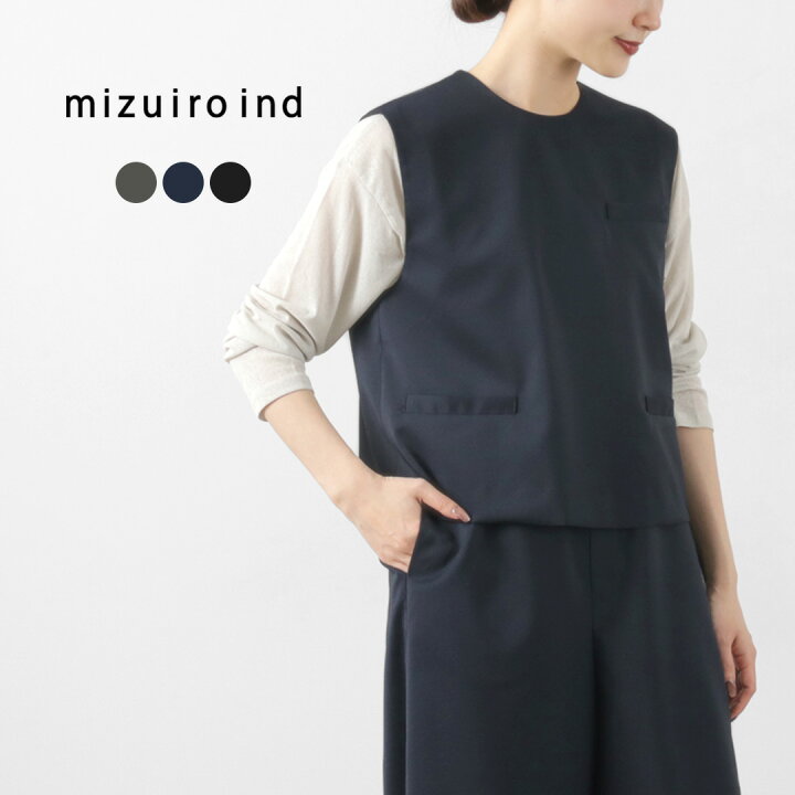 楽天市場】mizuiro ind（ミズイロインド） クルーネック  