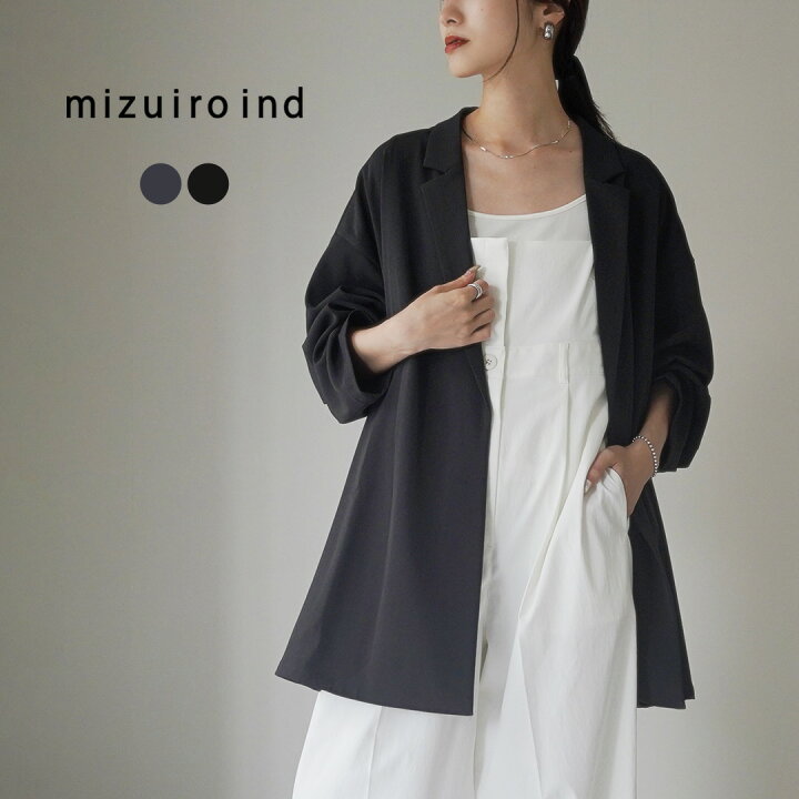 楽天市場】mizuiro ind（ミズイロインド） テーラード シャツ 