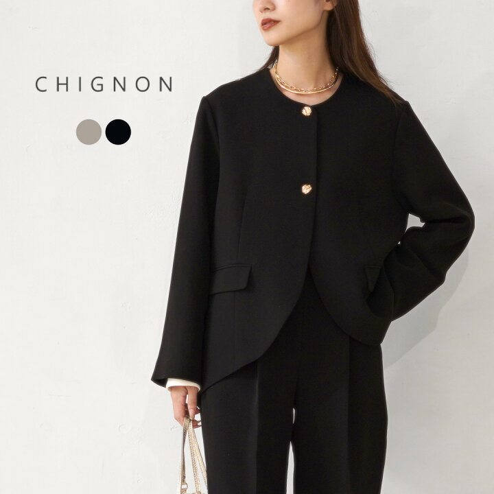 楽天市場】【50％OFF】CHIGNON（シニヨン） ラウンドヘムJK 