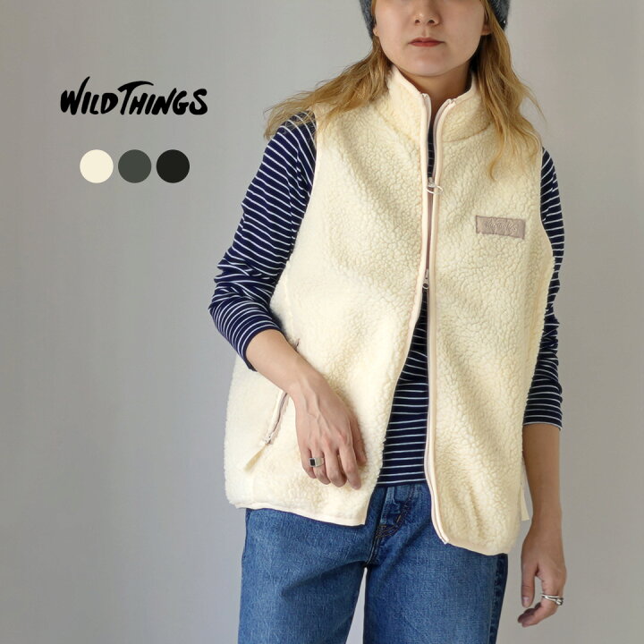 楽天市場】WILDTHINGS（ワイルドシングス） フラッフィー ボアベスト 