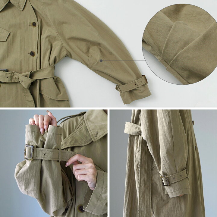 楽天市場】ETRE TOKYO（エトレトウキョウ） リンクルトレンチコート  