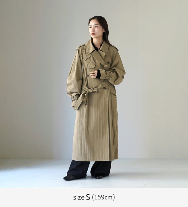 楽天市場】ETRE TOKYO（エトレトウキョウ） リンクルトレンチコート  