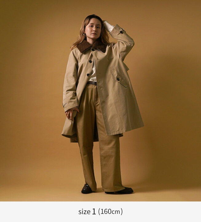 楽天市場】【動画あり】KHA:KI（カーキ） リムーバル カラー コート  