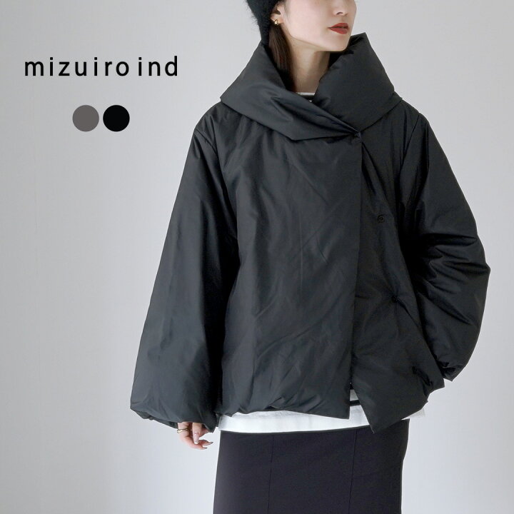 楽天市場】mizuiro ind（ミズイロインド） フード ショートダウン 