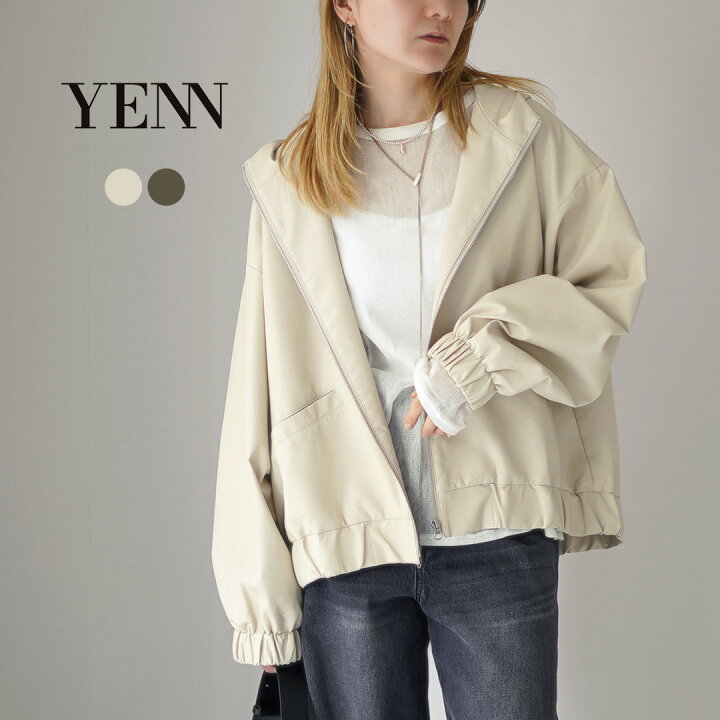 楽天市場】YENN（イェン） フェイクレザー フードジャケット 