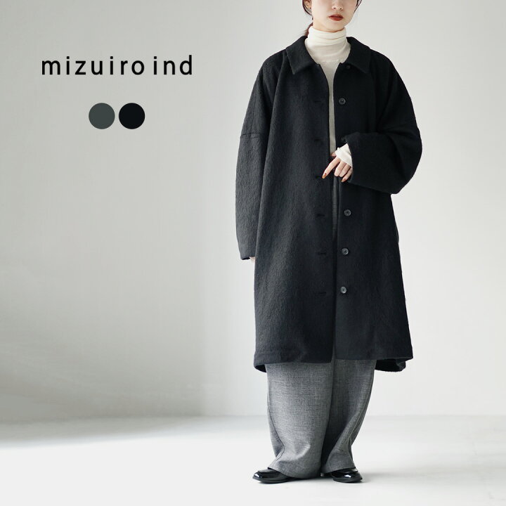 楽天市場】mizuiro ind（ミズイロインド） ワイドシャツ コート 