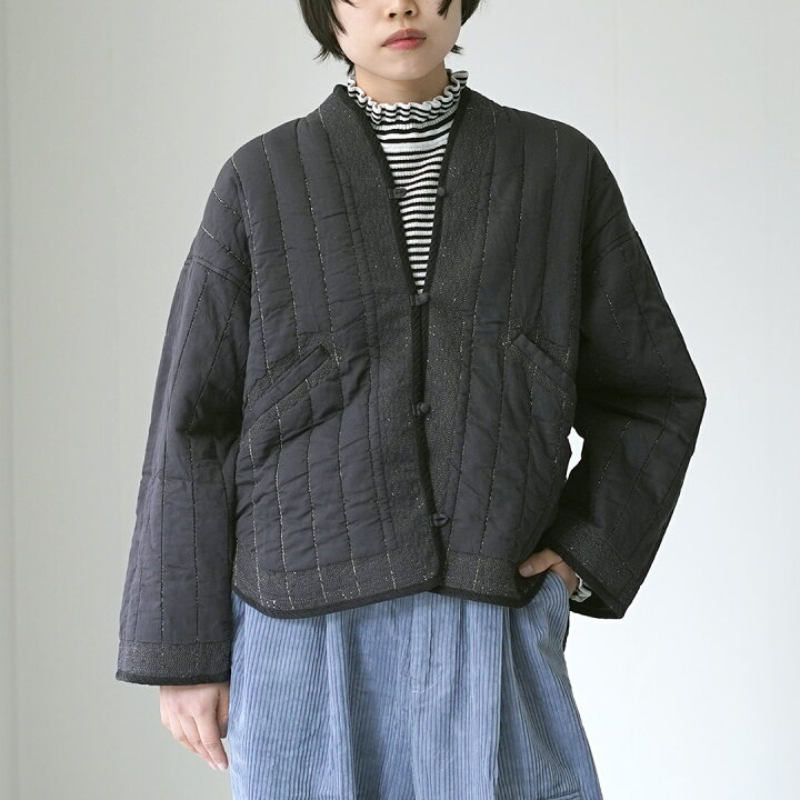 楽天市場】TUMUGU（ツムグ）コットンサテンキルト ジャケット ステッチ  