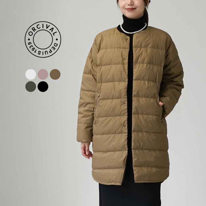 楽天市場】ORCIVAL（オーシバル） ラウンドネック ロング ダウンコート 