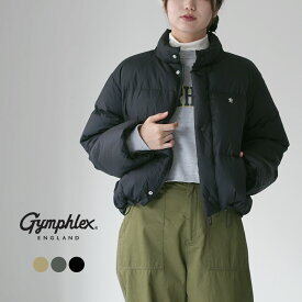 【10％OFFクーポン対象】GYMPHLEX（ジムフレックス） ショート ダウンジャケット / レディース 軽量 スタンドカラー
