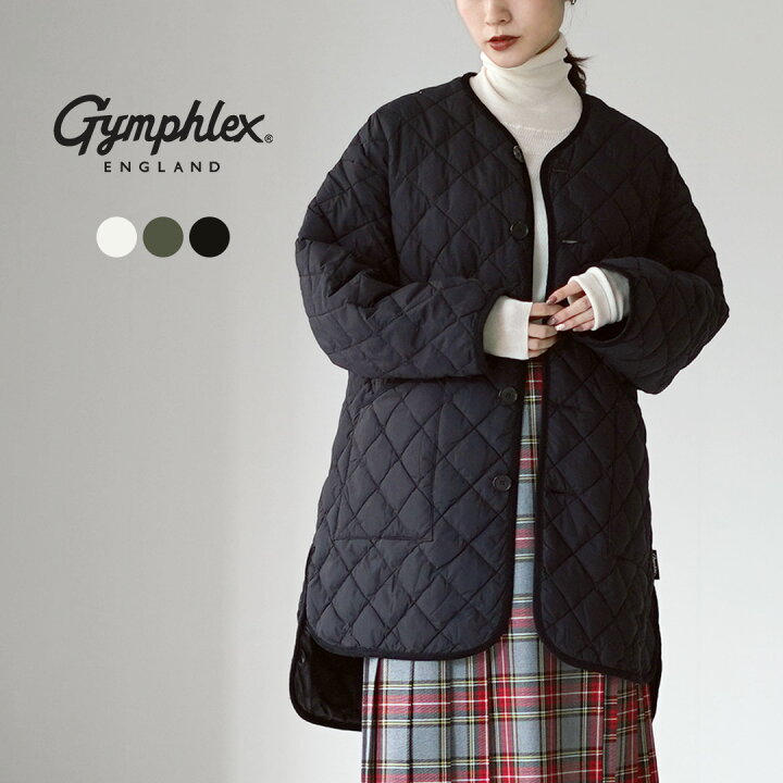 楽天市場】GYMPHLEX（ジムフレックス） ノーカラー キルトジャケット 