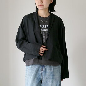 【10％OFFクーポン対象】TICCA（ティッカ） リネン シャツジャケット テーラードジャケット 日本製 / レディース ショート 麻 TIC_LI