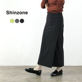 SHINZONE（シンゾーン） サイドスリットスカート レディース ロング タイト ハイウエスト 無地 シンプル 上品 ストレッチ 22SMSSK05 SIDE SLIT SKIRT