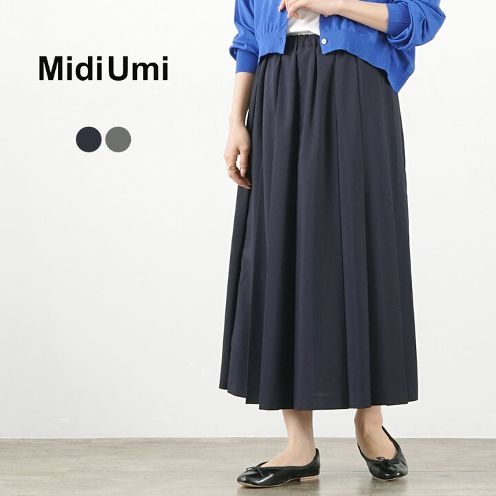 楽天市場】【10％OFFクーポン対象】MIDIUMI（ミディウミ） プリーツSK 