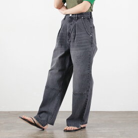 YENN（イェン） ハイライズ タック ワイド パンツ グレー / レディース ボトムス デニム ハイウエスト HIGH RIZE TUCK WIDE PANTS GRAY