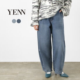 【スーパーSALE限定クーポン対象】YENN（イェン） カーブ シーム デニムパンツ / レディース ジーンズ コクーン 綿100％ コットン CURVED SEAM DENIM PT