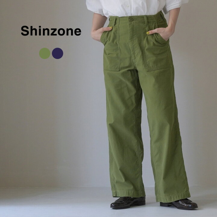 楽天市場】SHINZONE（シンゾーン） ウォッシュド ベイカーパンツ  