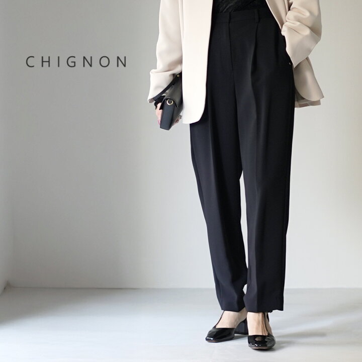 楽天市場】CHIGNON（シニヨン） チャーム テーパードパンツ 