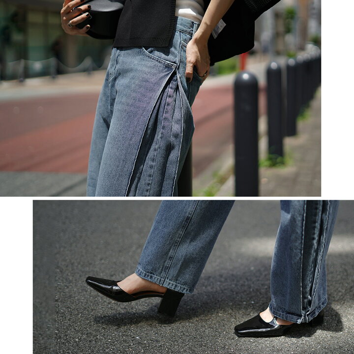 楽天市場】【10％OFFクーポン対象】YENN（イェン） サイドプリーツ  