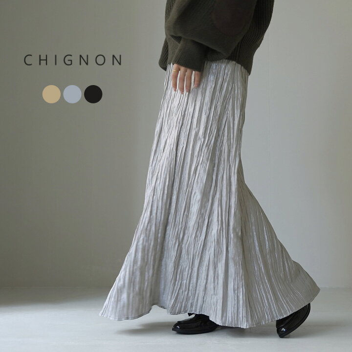 楽天市場】CHIGNON（シニヨン） シャイニー ワッシャースカート  