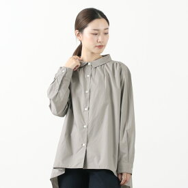 【30％OFF】COMMENCEMENT（コメンスメント） C-192 ワイドシャツ レディース ブラウス コットン 無地 ゆったり シンプル ドロップショルダー 日本製 Wide shirts【セール】