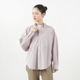 SHINZONE（シンゾーン） ダディシャツ ストライプ / レディース 長袖 柄 綿 コットン 23SMSBL05 DADDY SHIRTS(STRIPE)