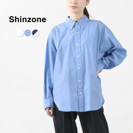 【スーパーSALE限定クーポン対象】SHINZONE（シンゾーン） ダディーシャツ / レディース 長袖 ワイド ゆったり 綿 コットン 日本製 21AMSBL08 DADDY SHIRT