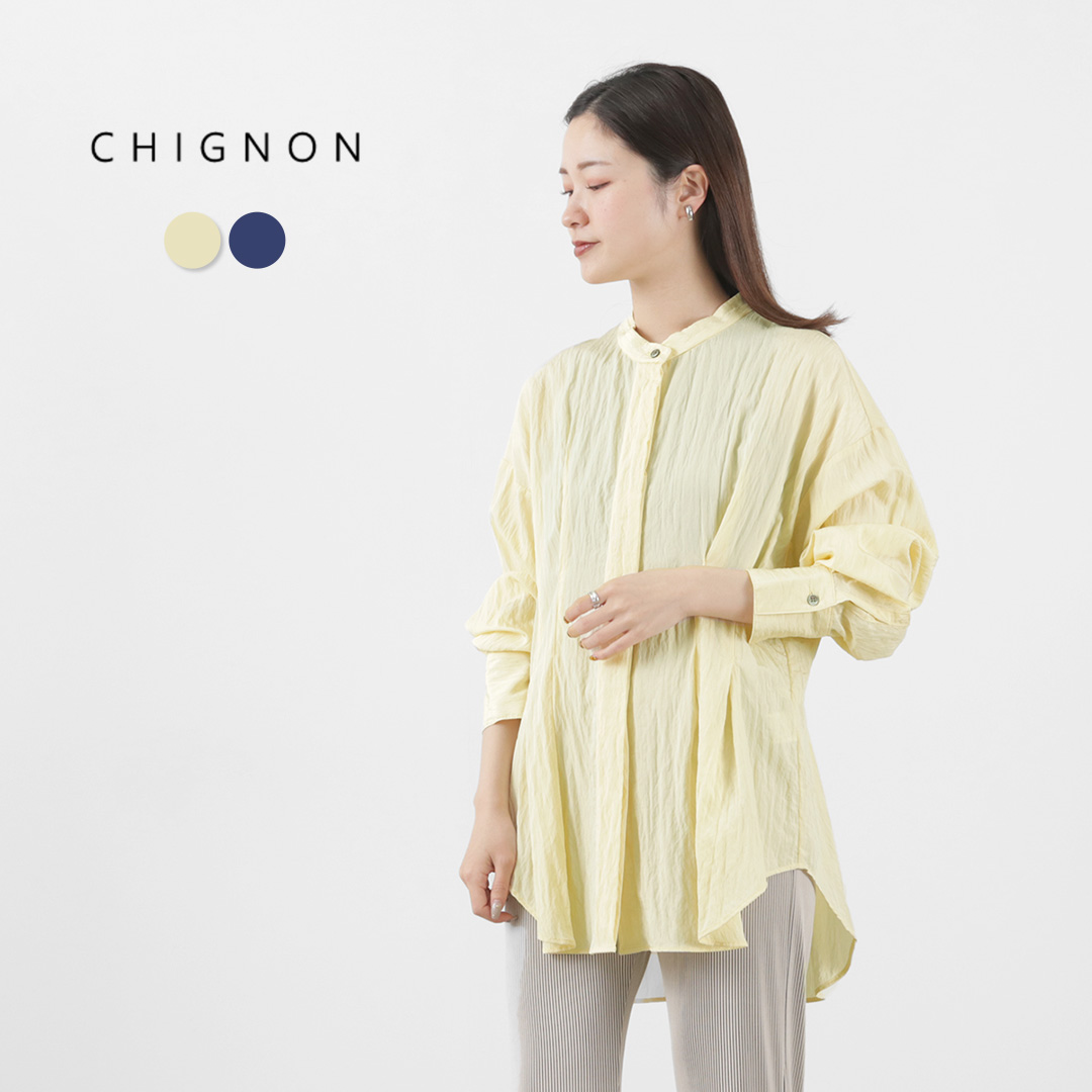 楽天市場】CHIGNON（シニヨン） ワッシャータックシャツ / レディース