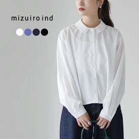 mizuiro ind（ミズイロインド） ダブルカラー シャツ / レディース トップス ブラウス 綿100 コットン